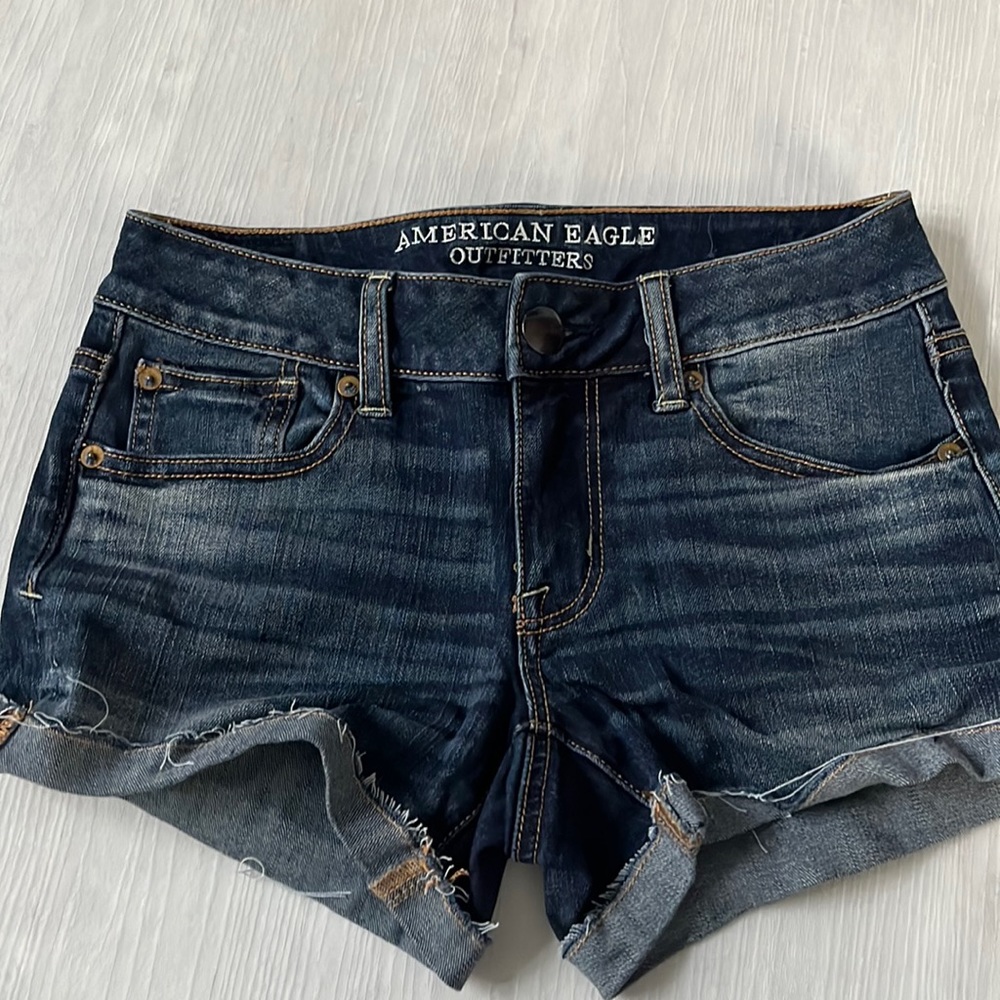 American Eagle Jean shorts super stretch size 0